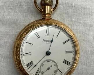 WALTHAM HUNTER CASE POCKET WATCH