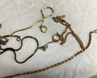 GOLD WATCH CHAINS AND OTHERS
