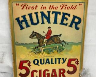 HUNTER CIGARS CB SIGN