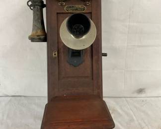 SUMTER OAK WALL TELEPHONE