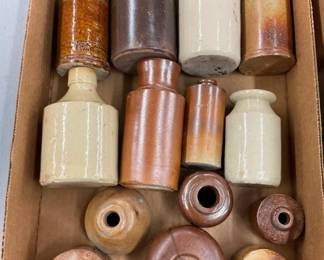 EARLY STONEWARE INK BOTTLE