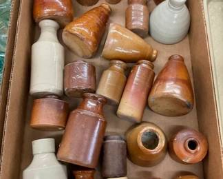 EARLY STONEWARE INK BOTTLE