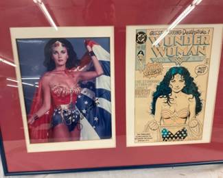 SIGNED/FRAMED LINDA CARTER WONDER WOMAN