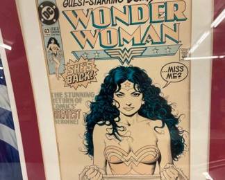 SIGNED/FRAMED LINDA CARTER WONDER WOMAN