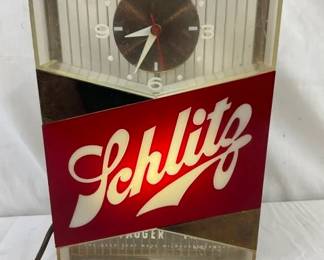 7X11 1959 SCHLITZ LIGHTUP CLOCK