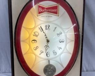 15X20 BUDWEISER LIGHTUP CLOCK