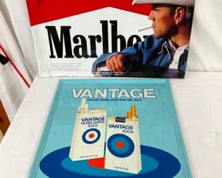 MARLBORO AND VINTAGE SIGNS
