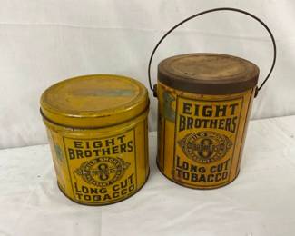 EARLY EIGHT BROTHERS TOB. TINS