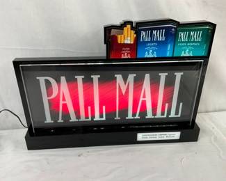 NOS 15X11 PALL MALL LIGHTUP SIGN