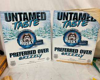 16X19 NOS HUSKEY TOBACCO SIGNS