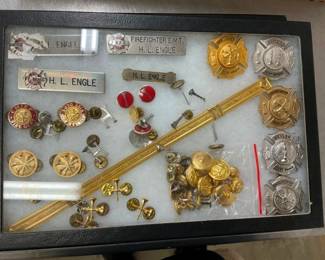 FIRE DEPT. BADGES, PINS, ETC