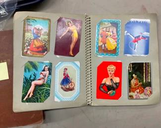 COLLECTION EARLY PINUP GIRL CARDS