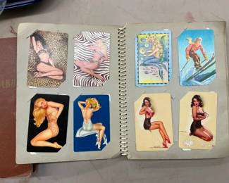 COLLECTION EARLY PINUP GIRL CARDS