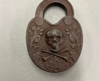 EARLY ORIG. ENGRAVED PAD LOCK