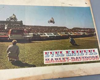 SIGNED EVEL KNIEVEL POSTER