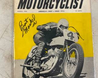 MOTORCYCLIST SIGNED MAGIZINE