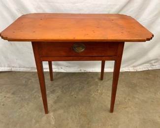 1800'S CHERRY TABLE W/ DRAWER