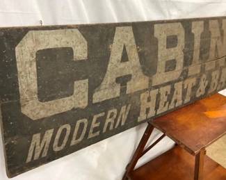 RIGHTSIDE VIEW WOODEN SIGN