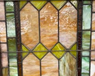 NICE STAINED GLASS WINDOW 28X38
