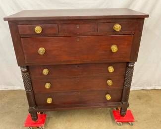 1800'S 3 OVER 4 CHERRY CHEST