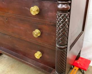 1800'S 3 OVER 4 CHERRY CHEST
