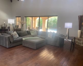 Arhaus Sectional and Ottoman