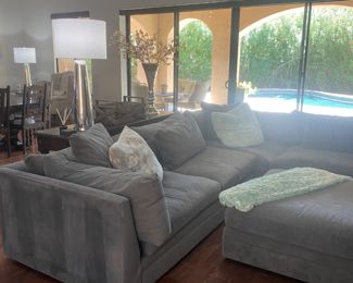 Arhaus Sectional and Ottoman
