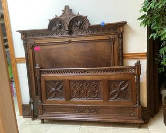 Victorian Carved Bed