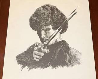 Alicia Dix Violinist 12/100 Signed Print