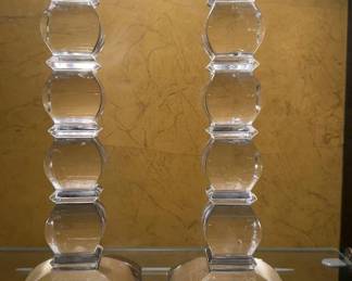 Glass Candle Sticks 8”