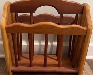 Wood Magazine Rack