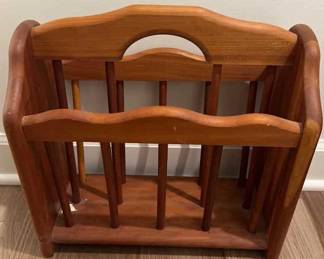 Wood Magazine Rack
