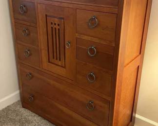 High Quality Dovetail Tall Dresser,  Bent Wood