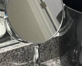 Bathroom Mirror, Soap Dishes, Waste Bin