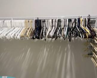 Many Plastic Hangers