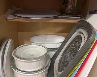 Baking Dishes, Cutting Boards, Strainer