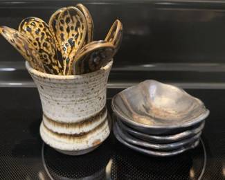 Handmade Stoneware Spoons & Small Dishes