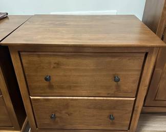Solid Alder Lateral File Cabinet 2 Drawer