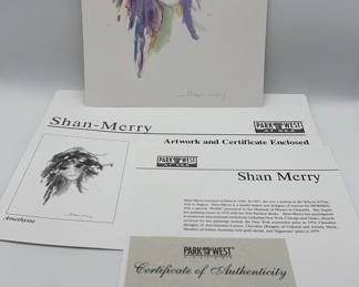 Shan-Merry Amethysta Seriolithograph Artwork/COA