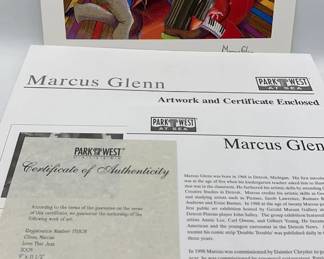 Marcus Glenn Love That Jazz Seriolithograph COA