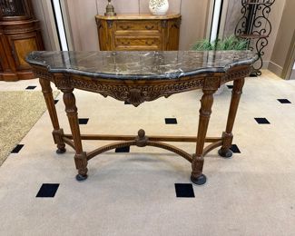 Marble Top sofa/library/foyer table