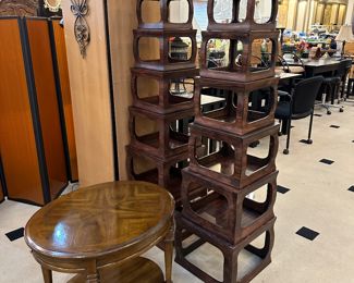 2 Sets Nesting Tables!  Each set fits inside the bottom table.