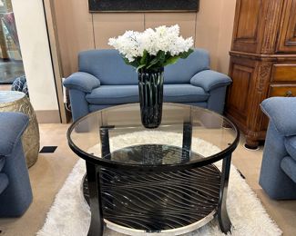 Another mid-century modern couch, loveseat, and two chairs set (sold separately).  We have two of these coffee tables.