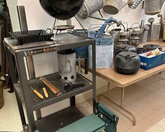 Galvanized water buckets