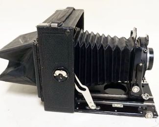 1081	CONTESSA NETTEL 9 X 12 VIEW CAMERA WITH PROTAR LENS RIETZSCHEL HELI-CLACK
