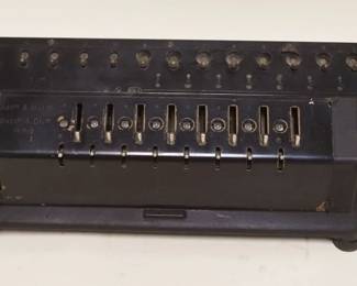 1108	LUDWIG SPITZ CO CALCULATOR ADDING MACHINE, APPROXIMATELY 7 IN X 22 IN X 7 IN
