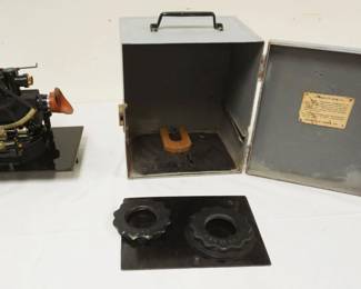 1199	K & E PILOT BALLOON-LAUNCH WEATHER BALLOONS, WWII VINTAGE, APPROXIMATELY 11 IN X 9 IN X 12 IN
