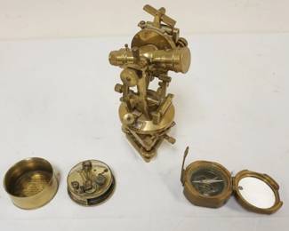 1211	GROUP OF CONTEMPORARY ENGLISH BRASS SURVEYORS INSTRUMENTS
