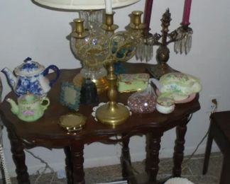 CHINA CANDLE STAND ETC