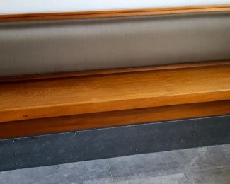 37. $100 -- Large Restaurant Pew 94"W x 28"D x 37" H